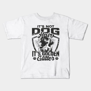 It’s not dog hair, it’s golden glitter Kids T-Shirt